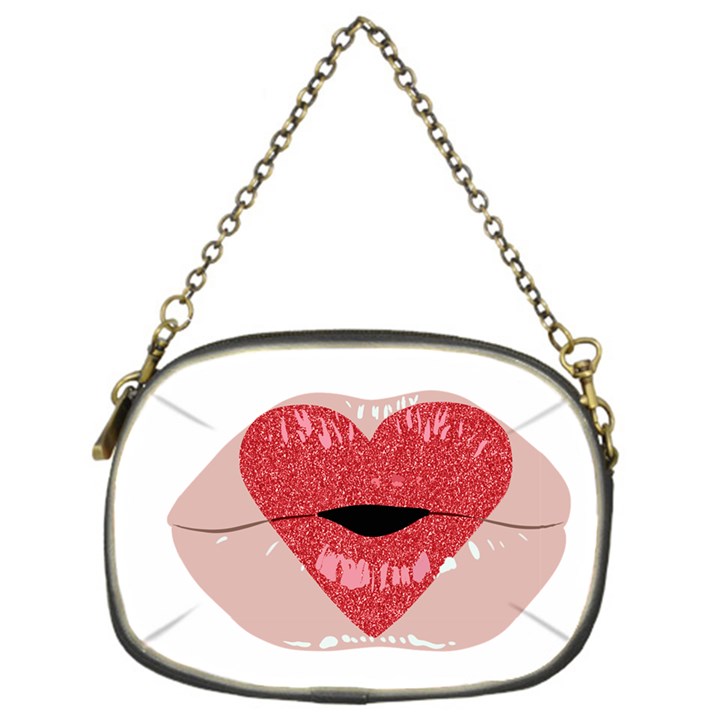 Lips -16 Chain Purse (One Side)