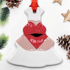 Lips -16 Ornament (christmas Tree) 