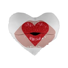 Lips -16 Standard 16  Premium Heart Shape Cushions