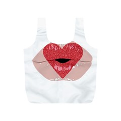 Lips -16 Full Print Recycle Bag (s) by SychEva