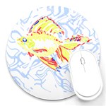 Fishing Lover T- Shirtfish T- Shirt (1) Round Mousepad Front