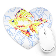 Fishing Lover T- Shirtfish T- Shirt (1) Heart Mousepad by EnriqueJohnson