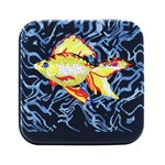 Fishing Lover T- Shirtfish T- Shirt (1) Square Metal Box (Black) Front