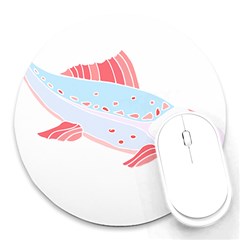 Fishing Lover T- Shirtfish T- Shirt (2) Round Mousepad by EnriqueJohnson