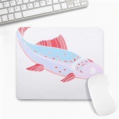 Fishing Lover T- Shirtfish T- Shirt (2) Large Mousepad by EnriqueJohnson