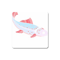 Fishing Lover T- Shirtfish T- Shirt (2) Square Magnet