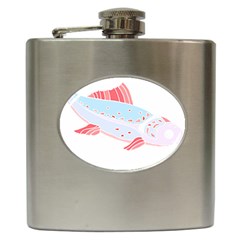 Fishing Lover T- Shirtfish T- Shirt (2) Hip Flask (6 Oz) by EnriqueJohnson