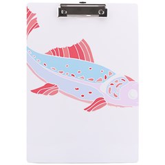 Fishing Lover T- Shirtfish T- Shirt (2) A4 Acrylic Clipboard by EnriqueJohnson