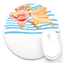 Fishing Lover T- Shirtfish T- Shirt (3) Round Mousepad by EnriqueJohnson