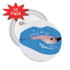 Lips -21 2 25  Buttons (10 Pack)  by SychEva