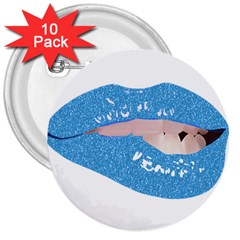 Lips -21 3  Buttons (10 Pack)  by SychEva