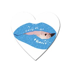 Lips -21 Heart Magnet by SychEva