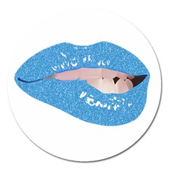 Lips -21 Magnet 5  (round) by SychEva