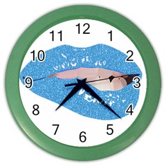 Lips -21 Color Wall Clock by SychEva