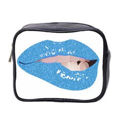 Lips -21 Mini Toiletries Bag (two Sides) by SychEva