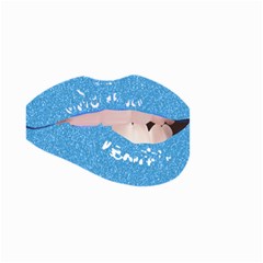 Lips -21 Small Garden Flag (two Sides) by SychEva