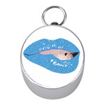 Lips -21 Mini Silver Compasses Front