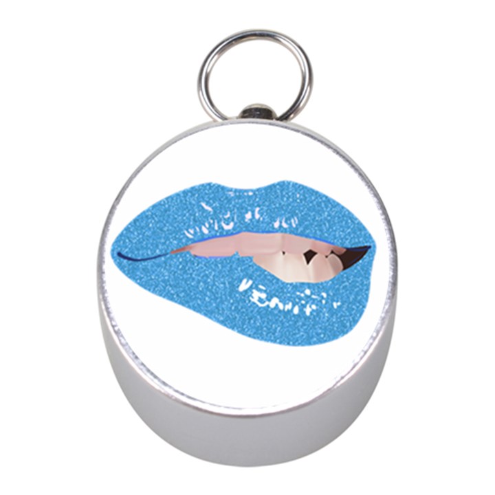 Lips -21 Mini Silver Compasses