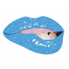 Lips -21 Premium Plush Fleece Blanket (medium) by SychEva