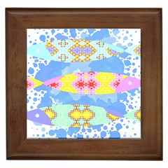 Fishing Lover T- Shirtfish T- Shirt (4) Framed Tile by EnriqueJohnson