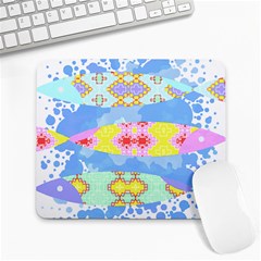 Fishing Lover T- Shirtfish T- Shirt (4) Large Mousepad by EnriqueJohnson