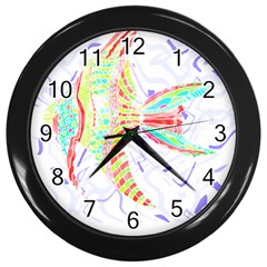 Fishing Lover T- Shirtfish T- Shirt (5) Wall Clock (black) by EnriqueJohnson