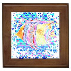 Fishing Lover T- Shirtfish T- Shirt (6) Framed Tile by EnriqueJohnson