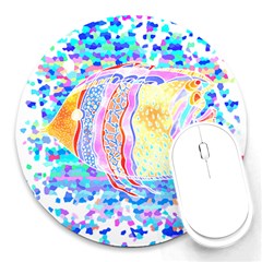 Fishing Lover T- Shirtfish T- Shirt (6) Round Mousepad by EnriqueJohnson