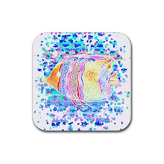 Fishing Lover T- Shirtfish T- Shirt (6) Rubber Coaster (square) by EnriqueJohnson