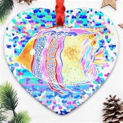 Fishing Lover T- Shirtfish T- Shirt (6) Heart Ornament (two Sides) by EnriqueJohnson