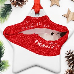 Lips -25 Ornament (star)