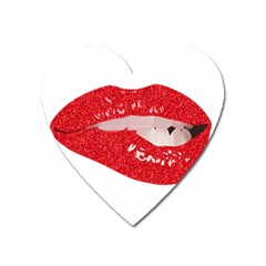 Lips -25 Heart Magnet by SychEva