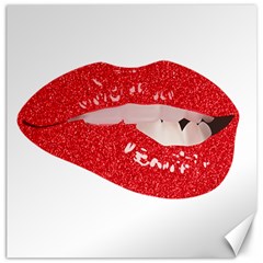 Lips -25 Canvas 20  X 20  by SychEva