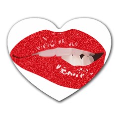 Lips -25 Heart Mousepad by SychEva