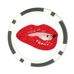 Lips -25 Poker Chip Card Guard Front