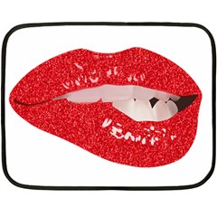 Lips -25 Fleece Blanket (mini)