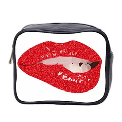 Lips -25 Mini Toiletries Bag (two Sides) by SychEva