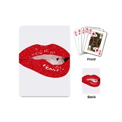 Lips -25 Playing Cards Single Design (mini) by SychEva