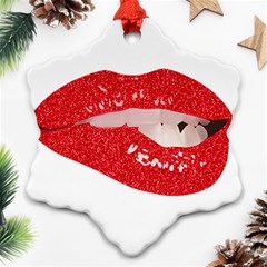 Lips -25 Ornament (snowflake)