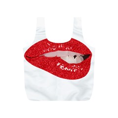 Lips -25 Full Print Recycle Bag (s) by SychEva