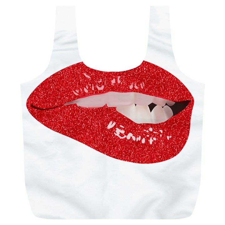 Lips -25 Full Print Recycle Bag (XL)