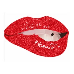 Lips -25 Two Sides Premium Plush Fleece Blanket (mini) by SychEva