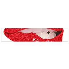 Lips -25 Small Premium Plush Fleece Scarf by SychEva