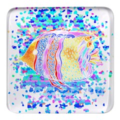 Fishing Lover T- Shirtfish T- Shirt (6) Square Glass Fridge Magnet (4 Pack) by EnriqueJohnson