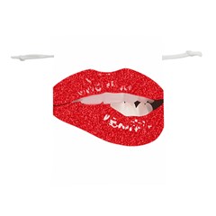 Lips -25 Lightweight Drawstring Pouch (l) by SychEva