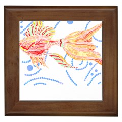 Fishing Lover T- Shirtfish T- Shirt (7) Framed Tile by EnriqueJohnson