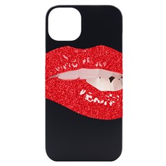 Lips -25 Iphone 14 Plus Black Uv Print Case by SychEva