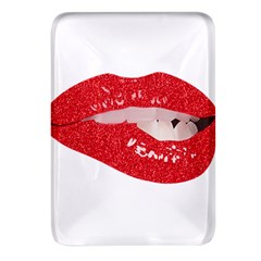 Lips -25 Rectangular Glass Fridge Magnet (4 Pack)