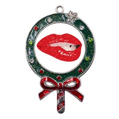 Lips -25 Metal X mas Lollipop With Crystal Ornament by SychEva