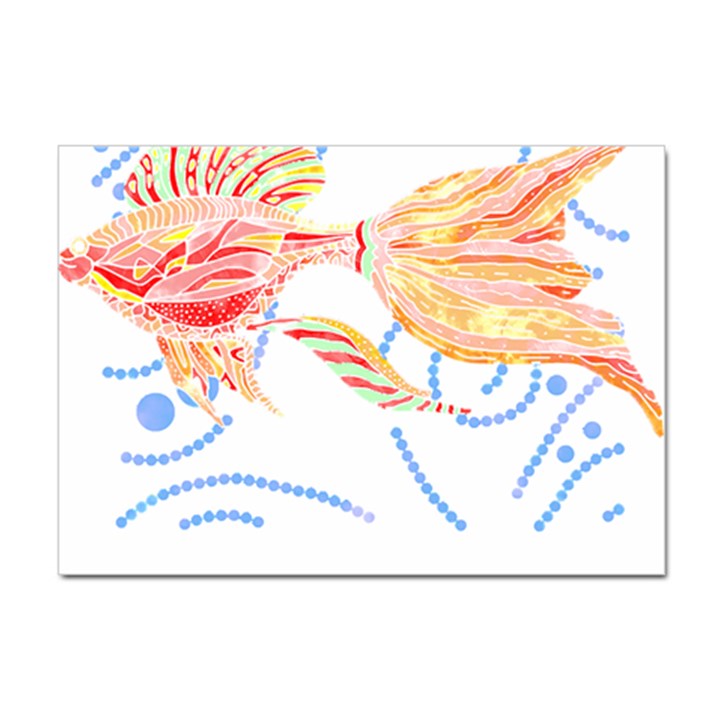 Fishing Lover T- Shirtfish T- Shirt (7) Sticker A4 (10 pack)